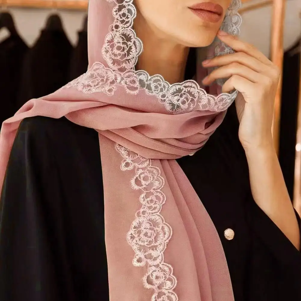 

Chiffon Scarf Fashionable Dress Up Gauze Summer Solid Color Ultra-thin Chiffon Scarf Birthday Gift