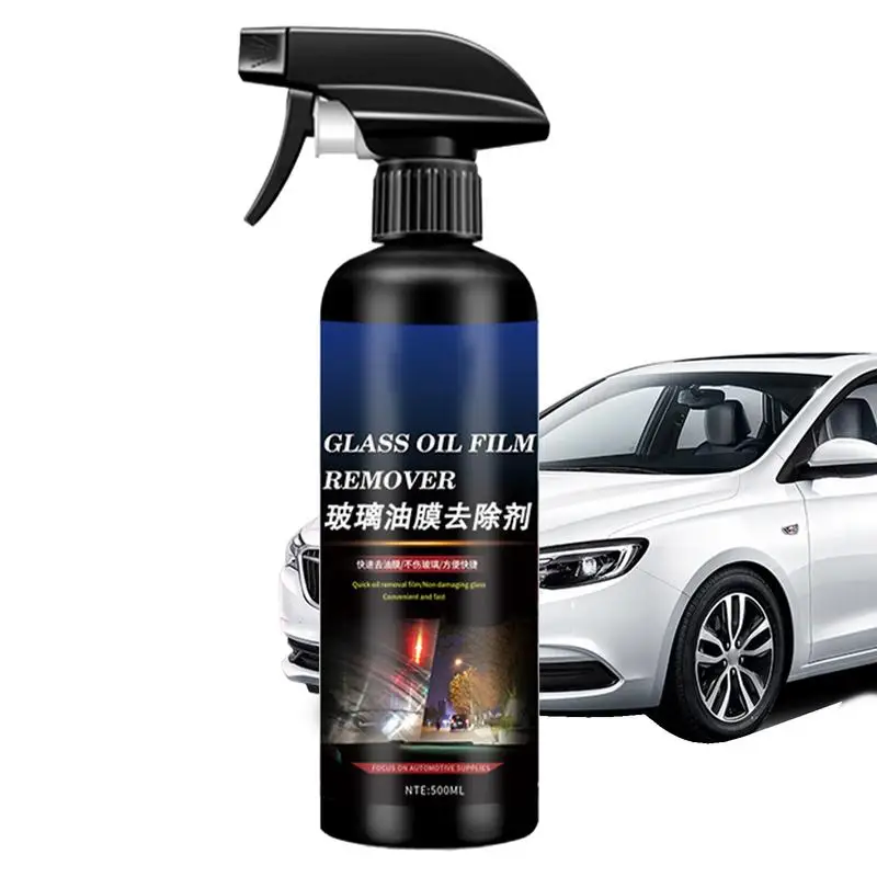 

Glass Oil Film Remover 500ml Car Window Cleaner Glass Stripper Water Stains Remover Auto Glass Polish Oil Remover Quickly And