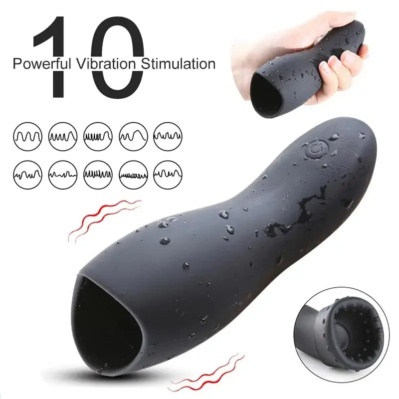 Vibrador de Vagina Artificial para hombre y mujer, juguete masturbador masculino, Vagina, glande, Vagina de succión, Sexo