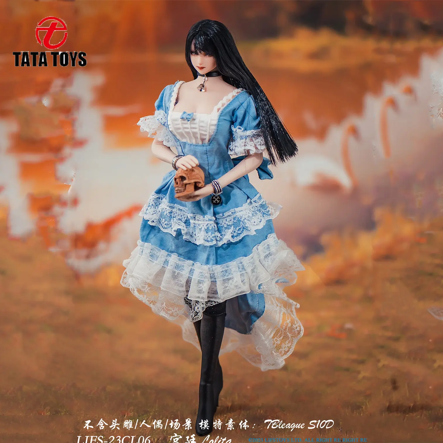 

LIFS23CL06 1/6 Scale Female Royal Gothic Style Corset Dress Clothes Model Fit 12'' TBL PH S10D Soldier Action Figure Body Dolls