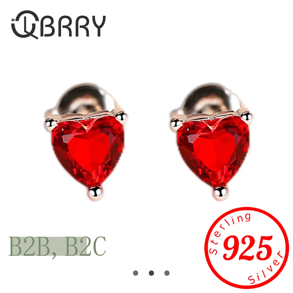 

Korean Crystal Rhinestone Female Temperament Simple Sterling Silver Female Personality Heart-shaped Earrings For Women 2025 Gift