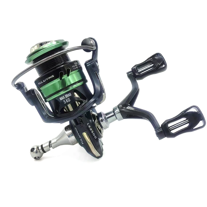 Spinning Reel Replacement Double Handle Carbon Arm Fishing Reel DIY Modified Fishing Tackle for KASTKING SEAKNIGHT MASTAK HAIBO