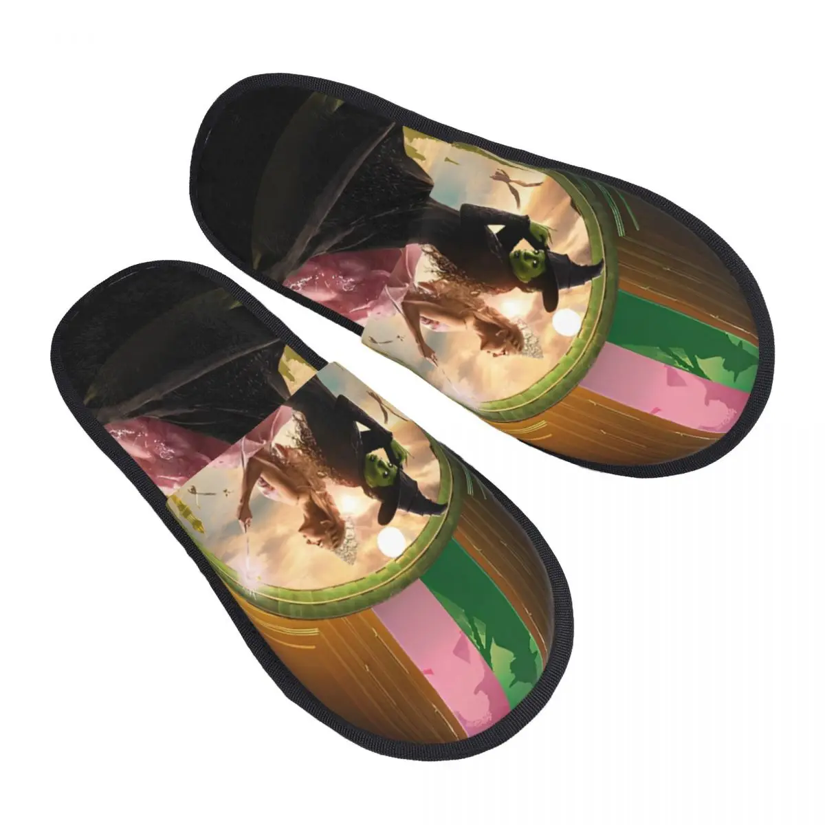 

Wicked For Good Slippers for Woman Man Home Shoes Warm SPA Slippers