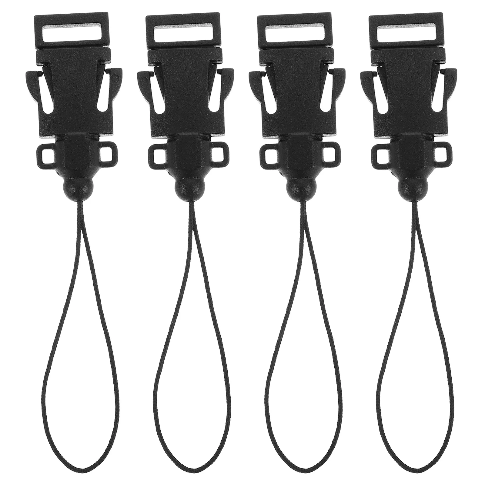

4pcs Camera Strap Buckle Black Quick Release Connector Loop Adapter For Dslr Mirrorless Universal Fit Airplane Buckle Adjustable