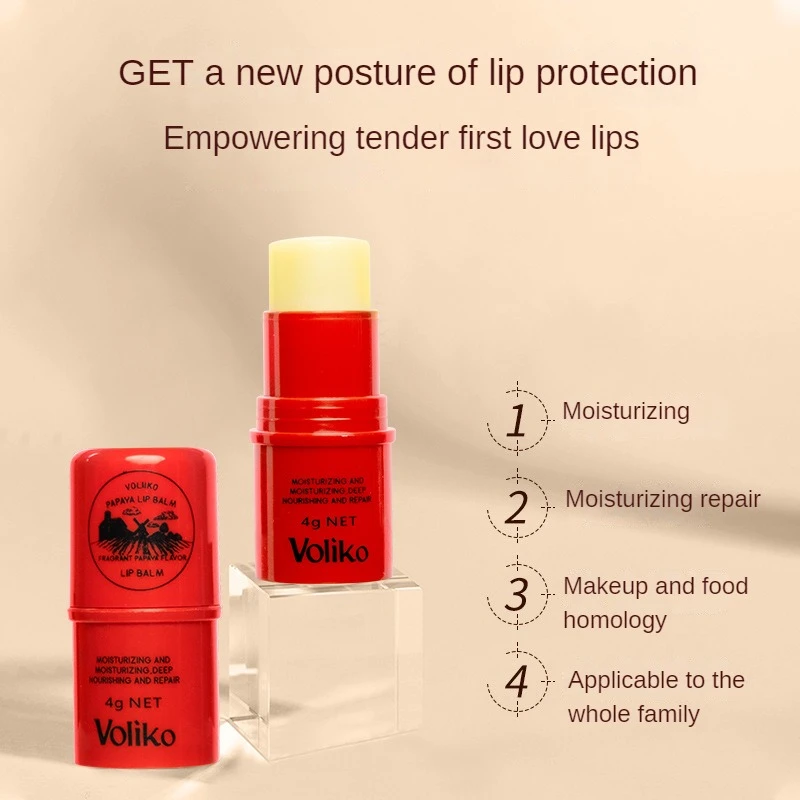 Papaya Paste Damen Lippen pflege feuchtigkeit spendende Lippen feuchtigkeit spendende Pflege Vaseline Lippen balsam feuchtigkeit spendende Lippen balsam intensive Lippen reparatur 4g