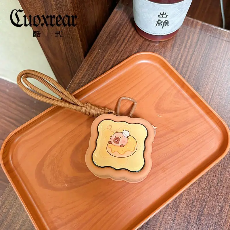 

Square Shaped Capybara Silicone Coin Purse Silicone Earphone Storage Bag Capybara Silicone Coin Purse Waterproof For Lipsticks