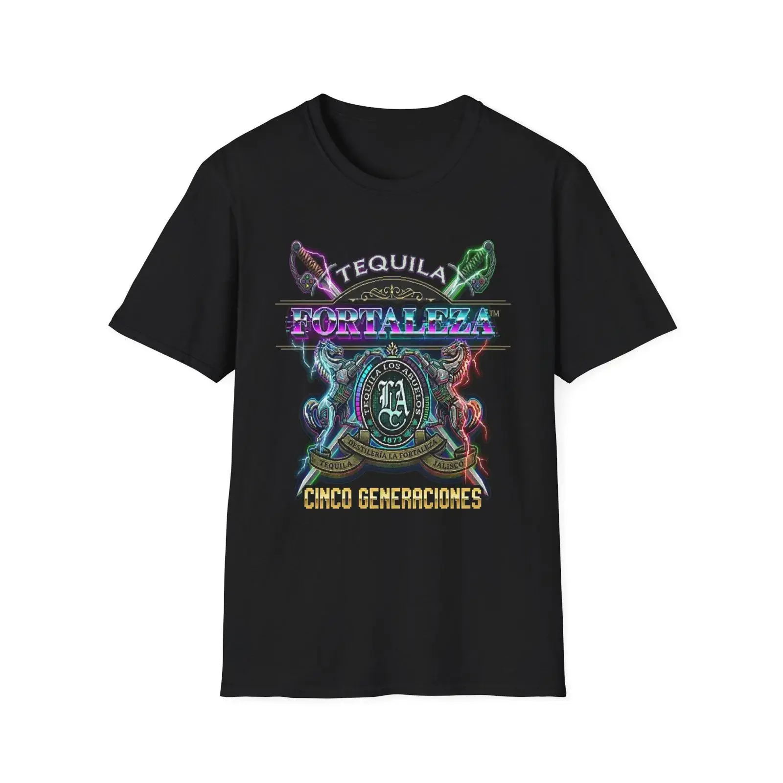 T-shirt vintage Tequila Gamer Fortaleza Mexican Reto 8 Bit, taille S 4XL, vêtements de créateur lavés, streetwear, mode