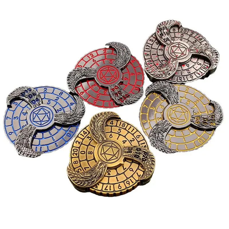 

Rotating Unique Dice Spinner Amazing Dragon Pattern Dice With Box Table Game Mixed Disc Engraved Letter Number And Dragon