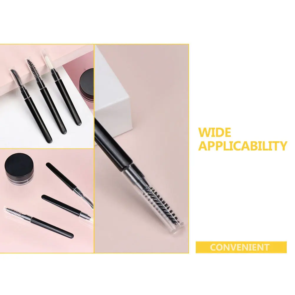 

20Pcs Portable Eyebrow Brushes Caps Multipurpose Lash Combs Eyebrow Grooming Makeup Tools Eyelash Separators Makeup Supplies