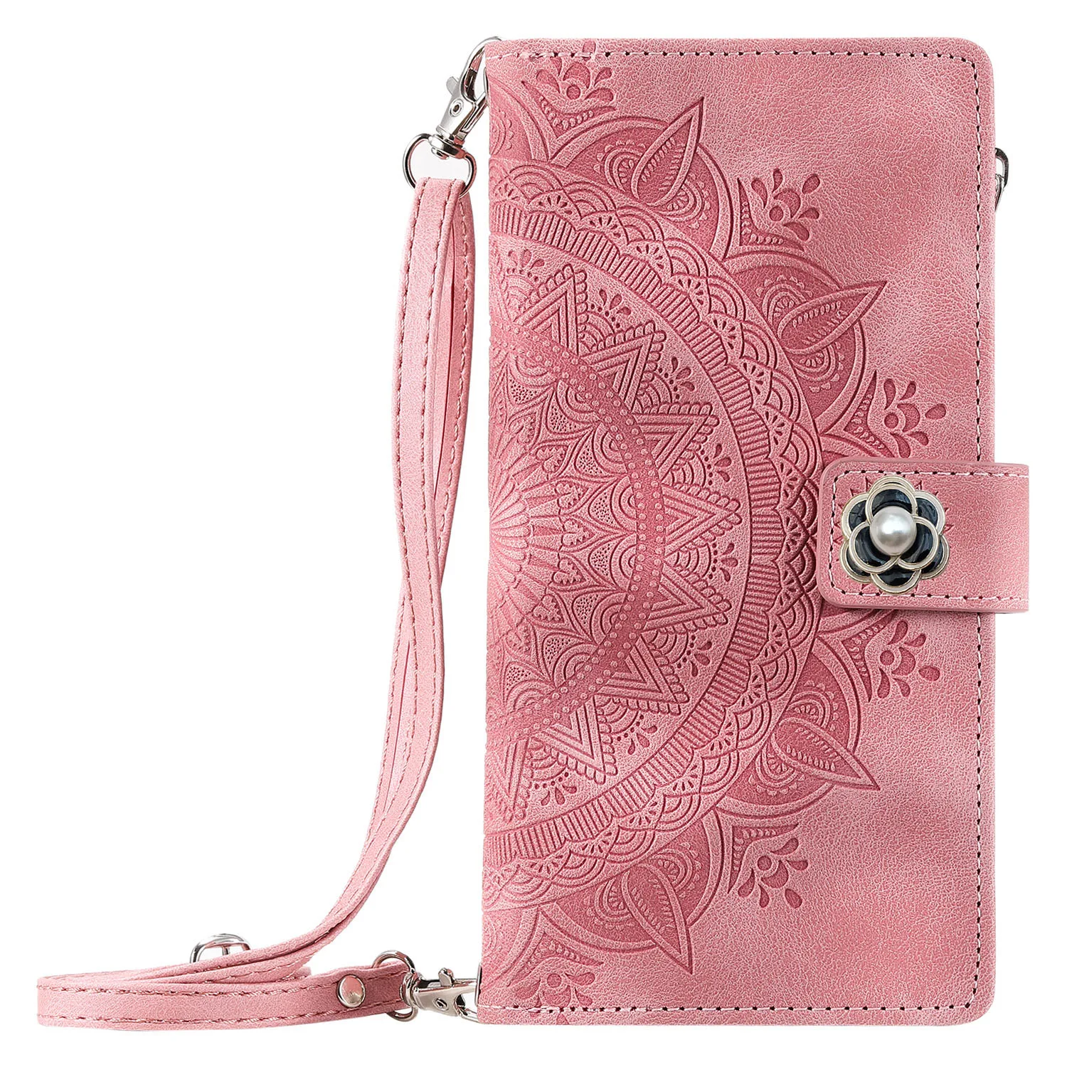 Multi 8 Cards Zipper Wallet Case For Nokia G60 G22 G21 G20 G11 G10 2.4 Crossbody Lanyard Leather Anti Drop Wrist Flip Cover view 5