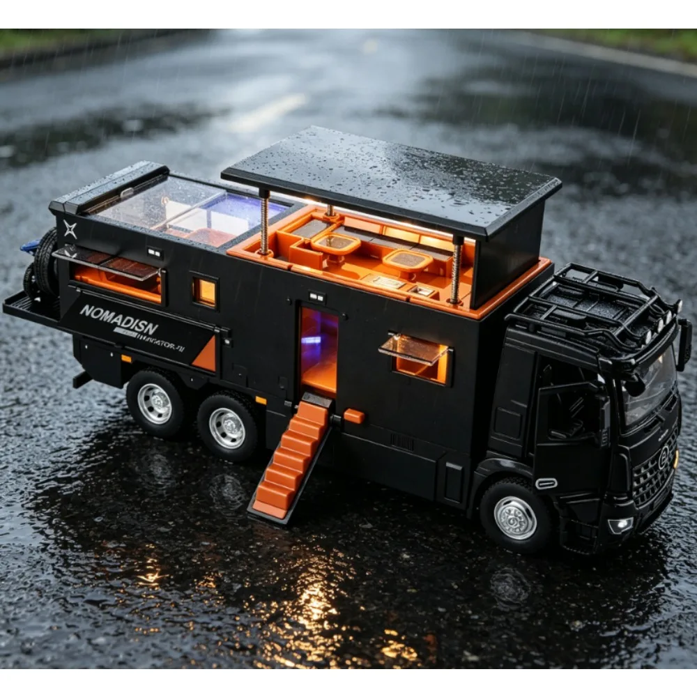 1-18-normadis-off-road-rv-alloy-car-model-sound-light-pull-back-vehicle-lifting-terrace-simulation-toy-gift-for-kids