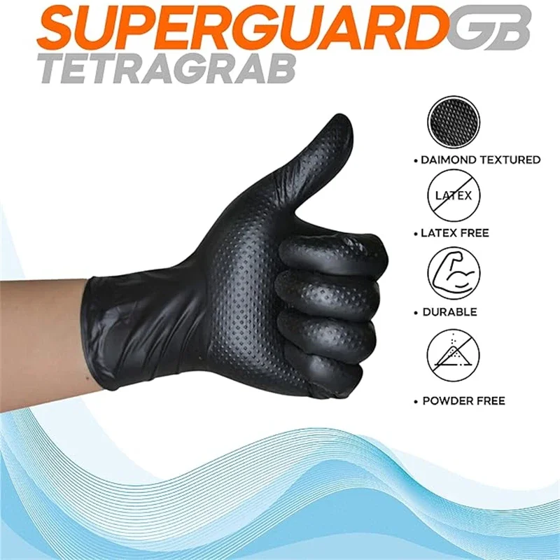 8Mil Heavy Duty Black Nitrile - Nitrile Mechanic Glove review and price