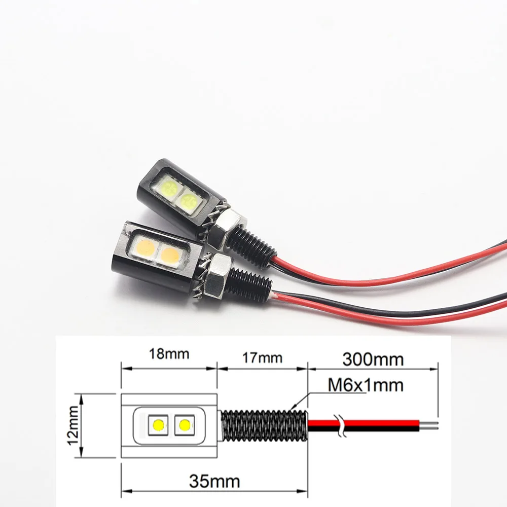 12v led Light Motorcycle License Plate Light LED Indicator for Motorcycle IP68