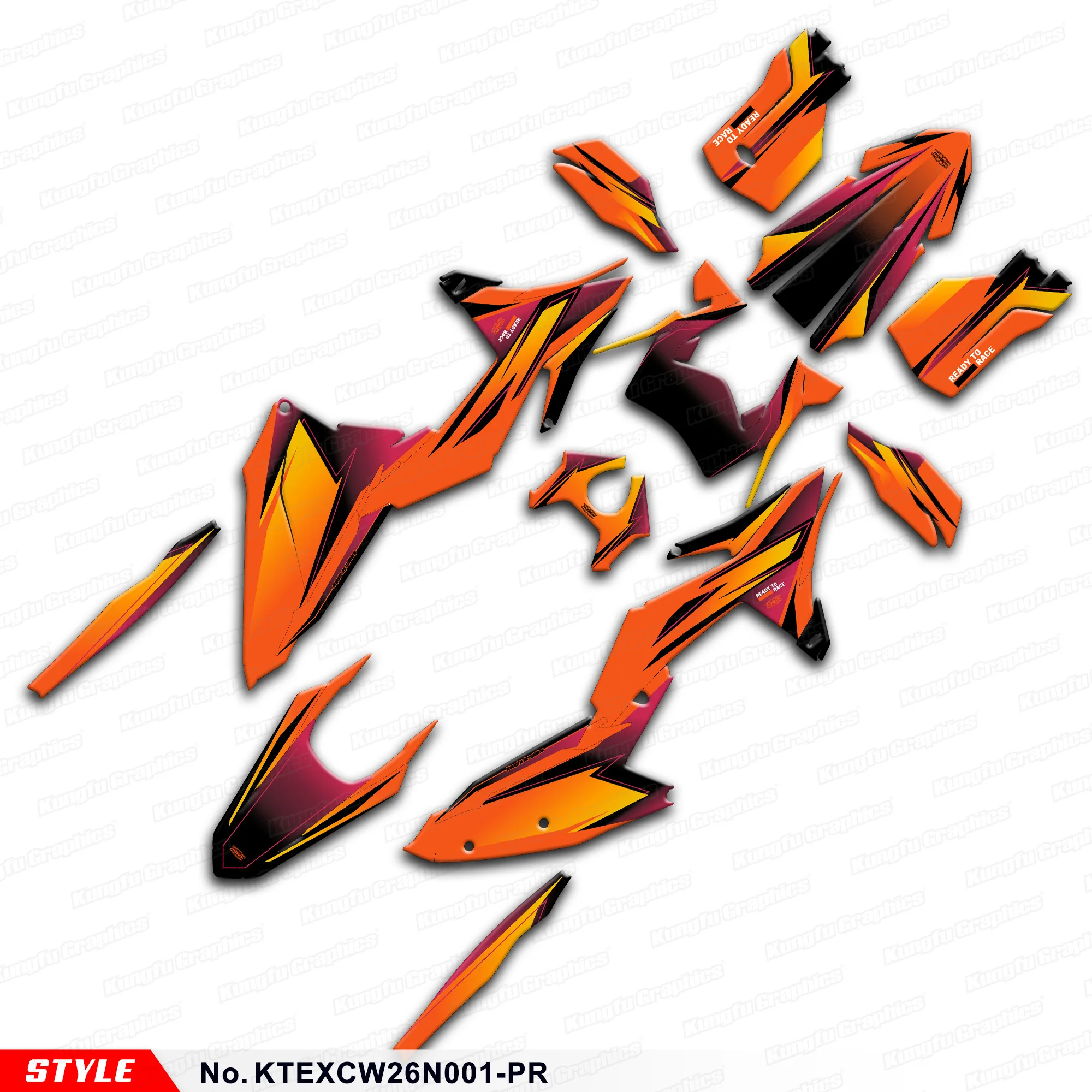 

Наклейки JY RACING: Полный комплект самоклеящихся виниловых наклеек для KTM 150 250 300 350 450 500 EXC EXC-F XC-W XCW XCF-W 2026, прочные, декоративные