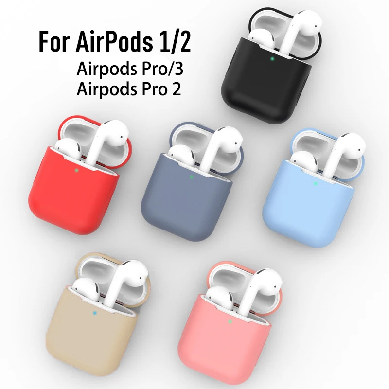 Étuis en silicone pour écouteurs Airpods 5, 4, 1/2, étui pour Airpods 3, étui de protection pour écouteurs, pour Apple Airpods Pro 2, housses pour Airpods. 2