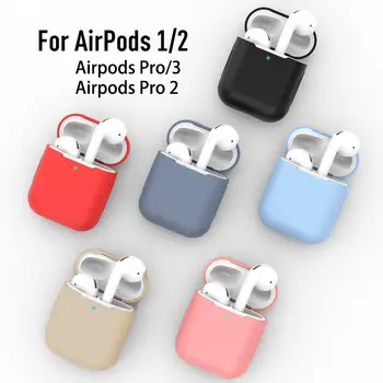 Silikonové pouzdra na sluchátka pro Airpods 4 1/2, pouzdro na Airpods 3, ochranné pouzdro na sluchátka pro Apple Airpods Pro 2 a Airpods 8 nejlepší prodej odpovídající pouzdra na telefon a pouzdra na AirPody - №5