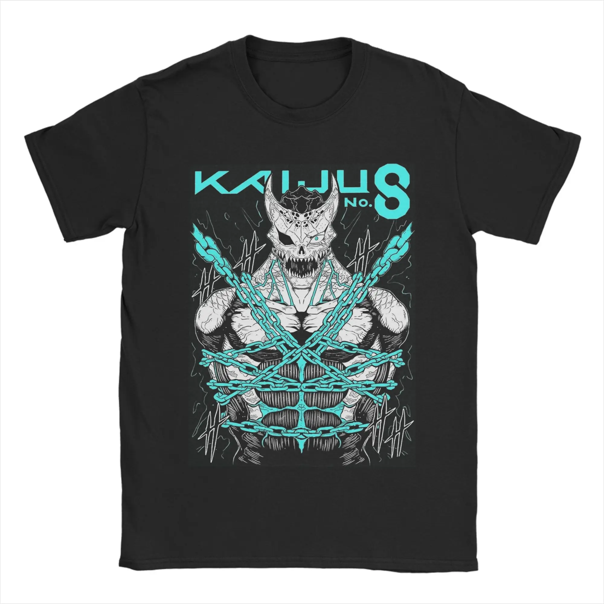 

Kaijus No 8 T-Shirt Summer Harajuku T-Shirts Men Pure Cotton O Neck 4XL 5XL 6XL Clothing Short Sleeve Street Style Tops