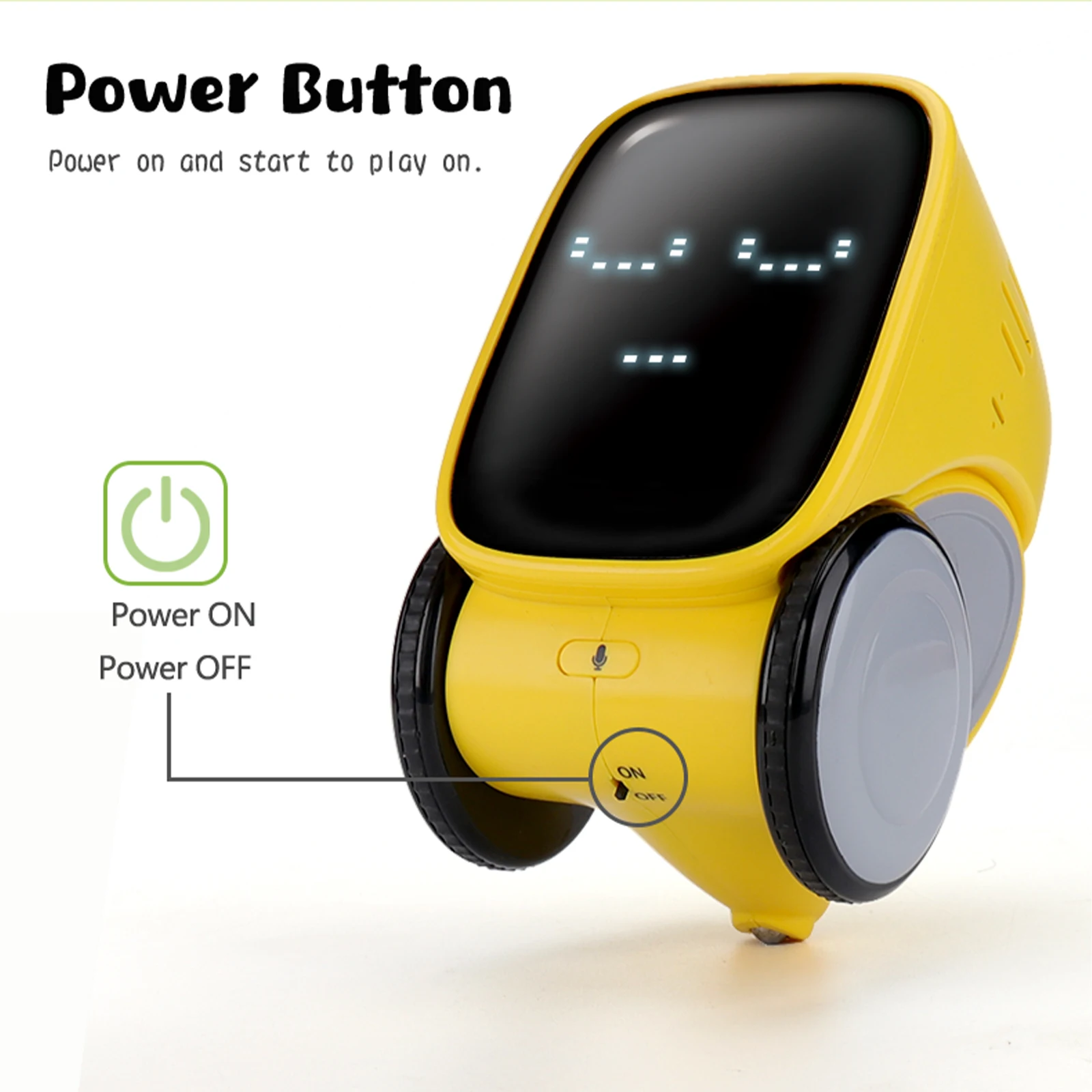 Robot parlant Intelligent avec Expression faciale, enregistrement vocal, capteur tactile, contrôle des gestes, Mini robotique Rechargeable