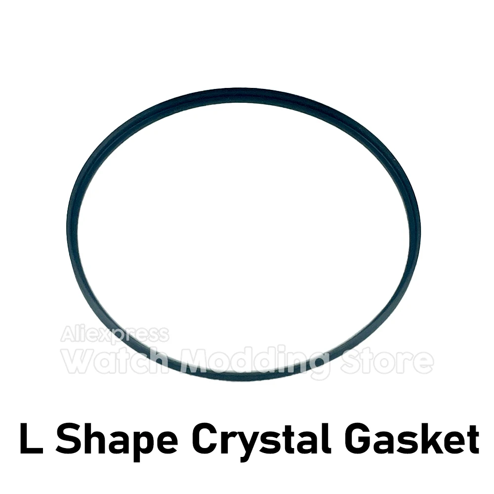 5pcs SKX007 L Shape Crystal Gasket Compatible with NH34A L-Shaped High Quality Watch Crystal Gaskets Water-resistant O Ring