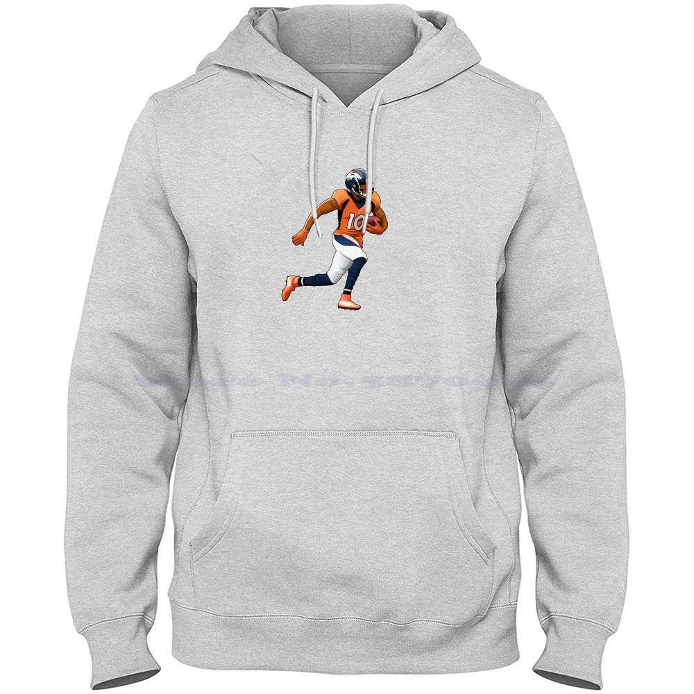 Emanuel Sandres #10 Cross The Fields 100% Cotton Hoodie T Shirt Emmanuel Sanders Football Broncos Denver Donald Touchdown Aaron