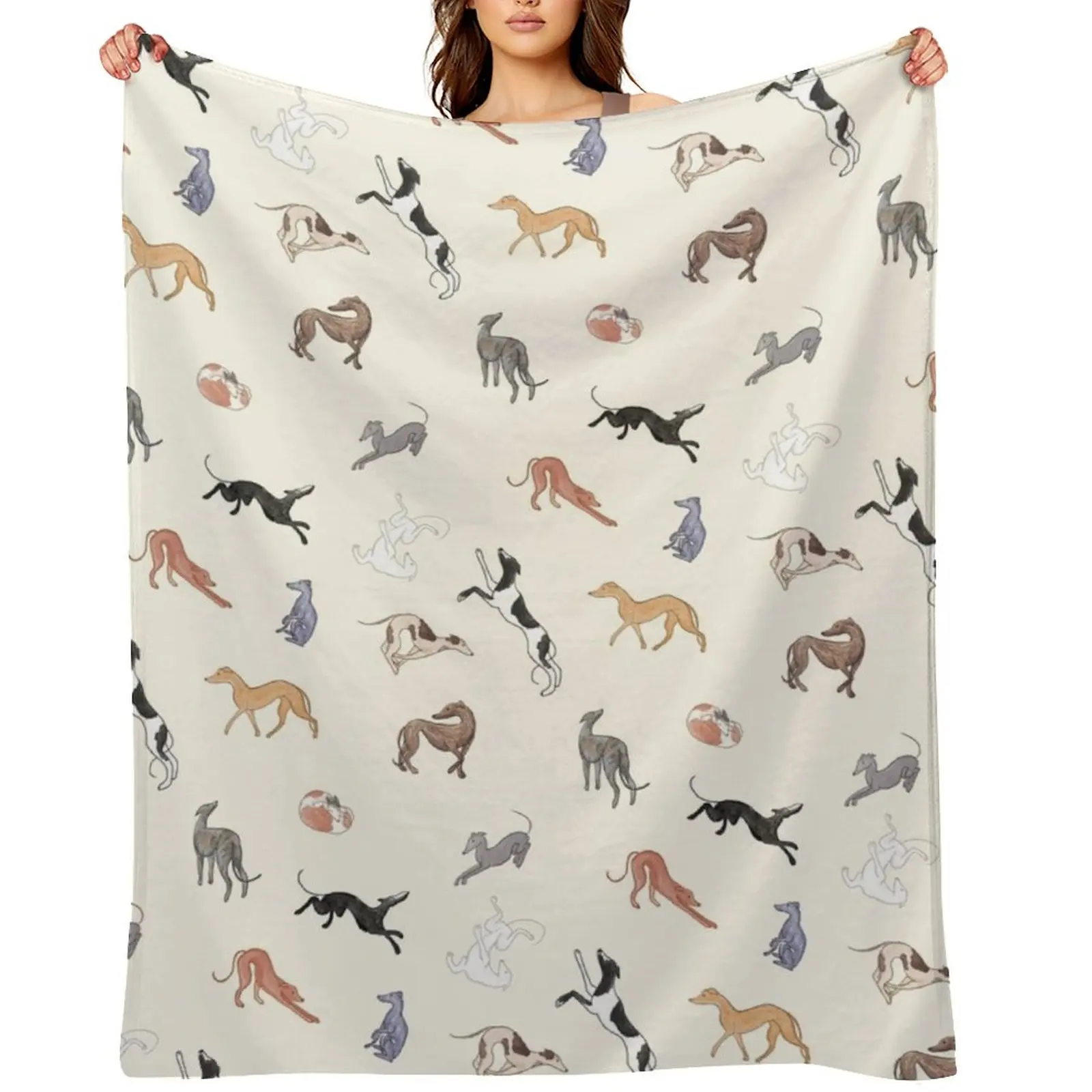 

Greyhound Love - Adopt Throw Blanket Blankets Sofas Of Decoration christmas gifts Soft Plaid Polar Blankets