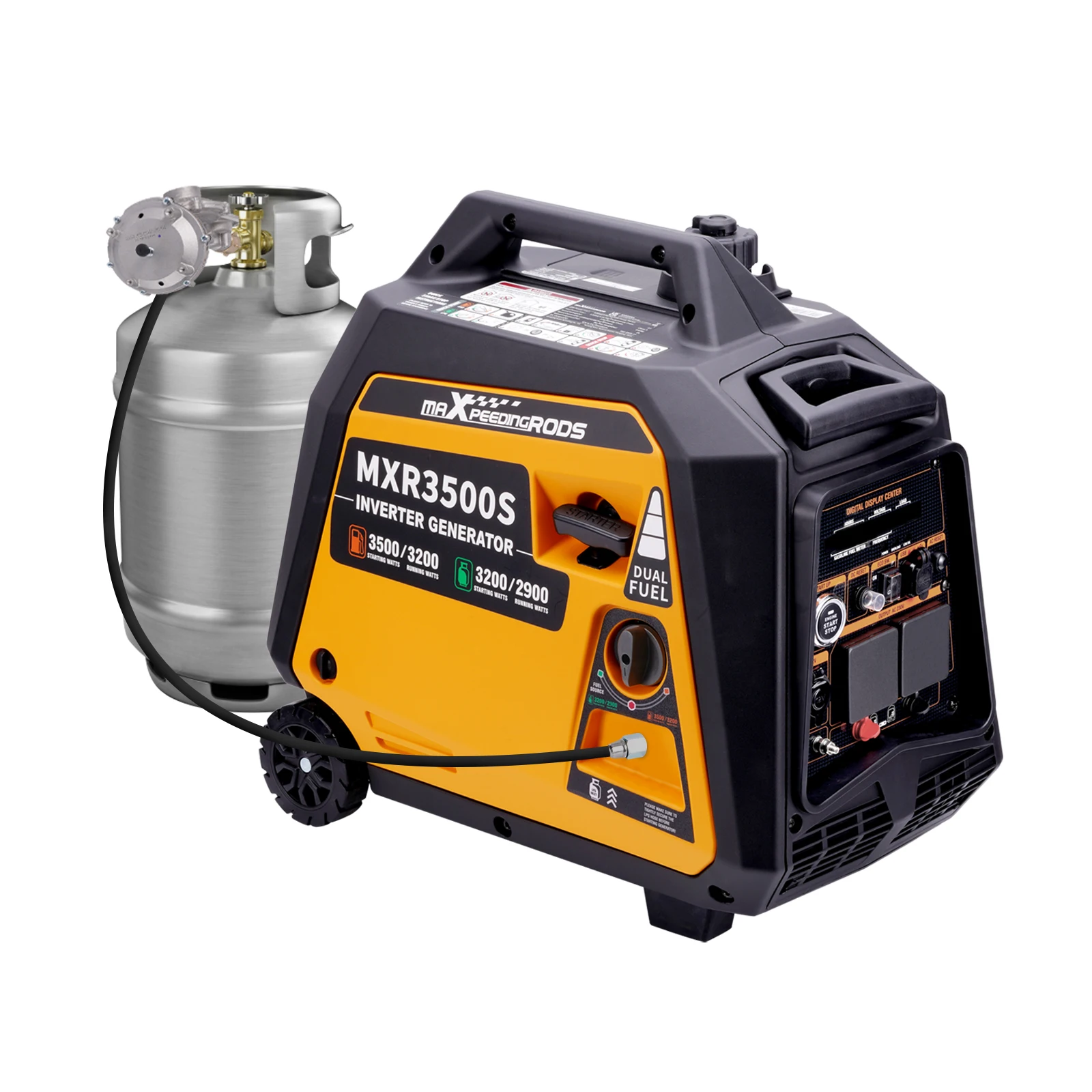 

Бесшумный генератор Портативный инвертор 3,5 кВт 3200 Вт Двухпливный бензин/LPG 4-тактный [Amazon/Walmart/TEMU запрещено]