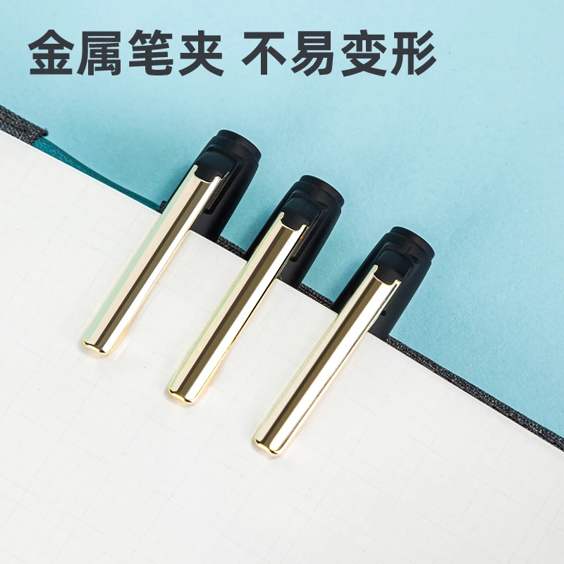 ديلي الراقية الأسود رصاصة نمط هلام القلم 0.5/0.7/1.0 مللي متر سعة كبيرة طالب الأعمال مكتب لوازم التعلم قلم توقيع #2