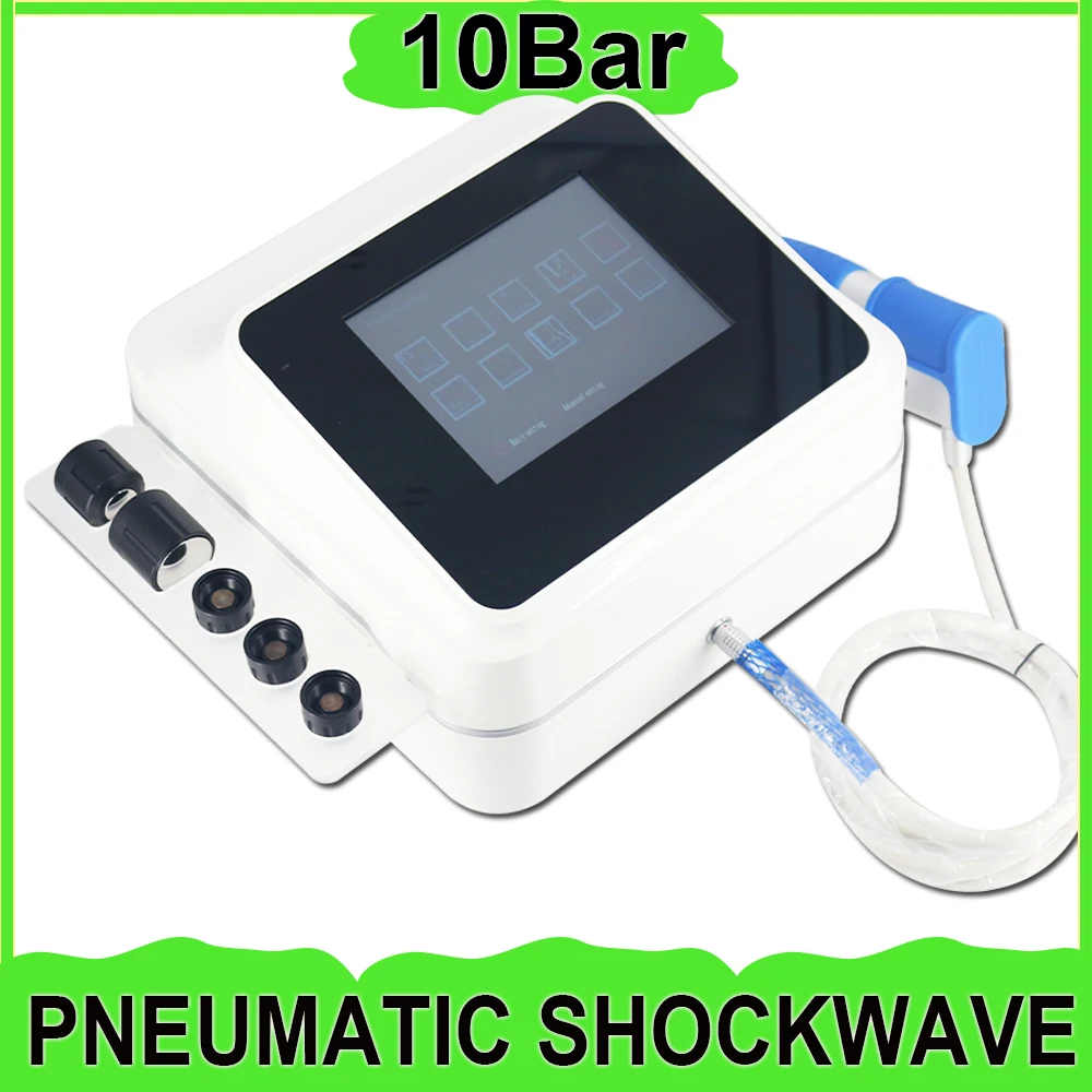 

New Pneumatic Shockwave Therapy Machine 10 Bar Pneumatic Device For Men Erectile Dysfunction And Neck Pain Relief Body Massage