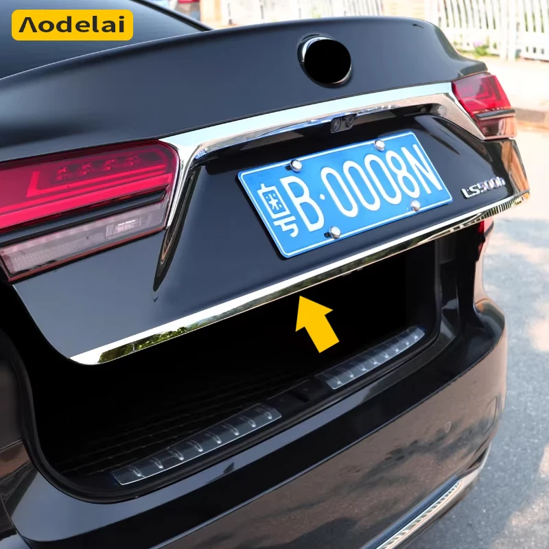 

Накладка на задний багажник (молдинг) для Lexus LS350 LS500 LS500h 2017-2026 XF50 GVF50, накладка на дверь багажника из нержавеющей стали, элемент стайлинга автомобиля
