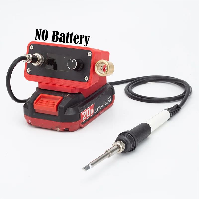 For Bauer 20V lithium battery T12 soldering iron station suitable for DIY and wire soldering (NO Battery)