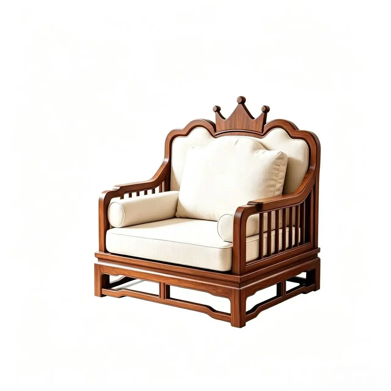 LMM single chair sofa Song's aesthetic simple crown sofa furniture