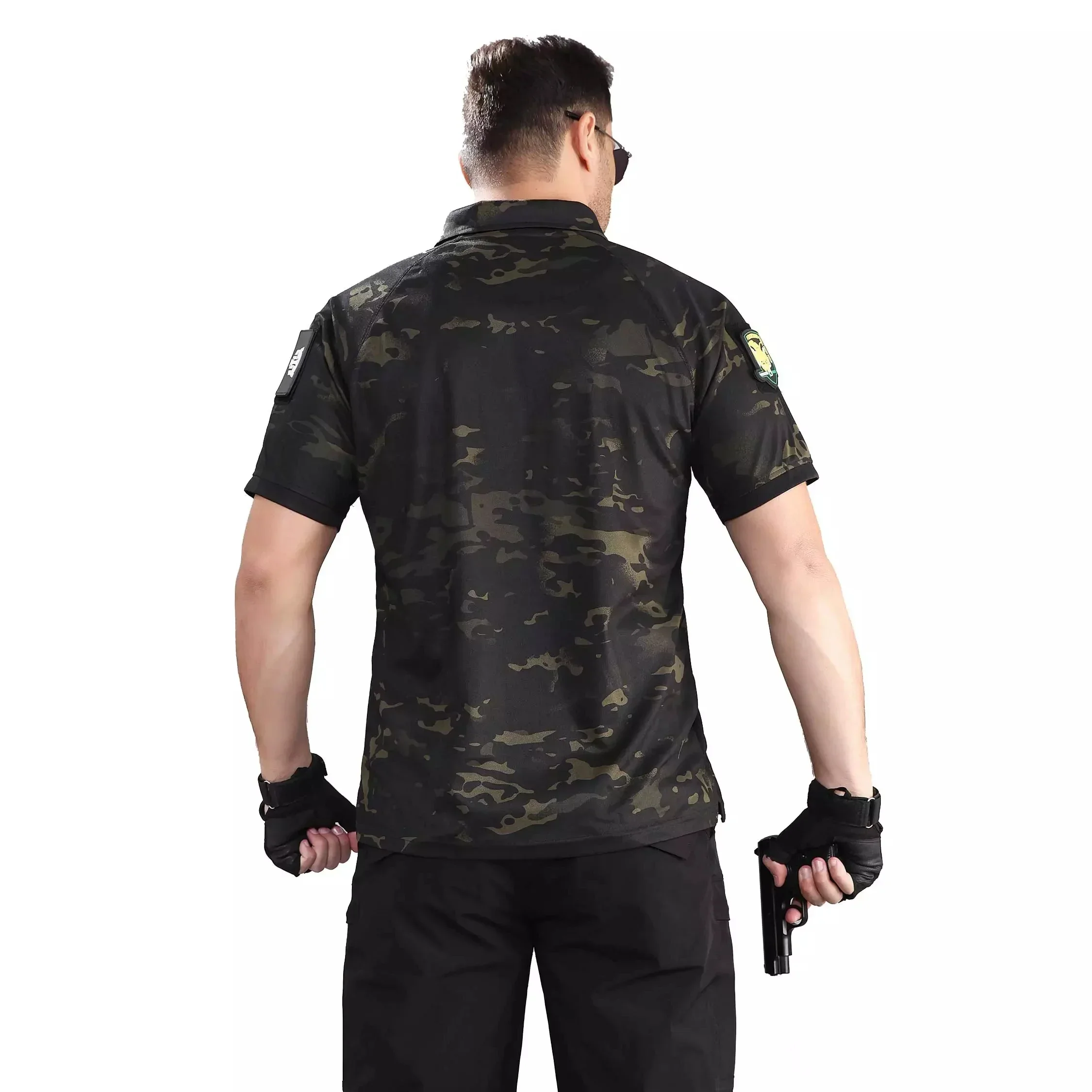 Quick Drying Tactical T Shirt Men Summer  Camouflage T-shirt Male Breathable Short Sleeve TShirts Plus Size S-5XL