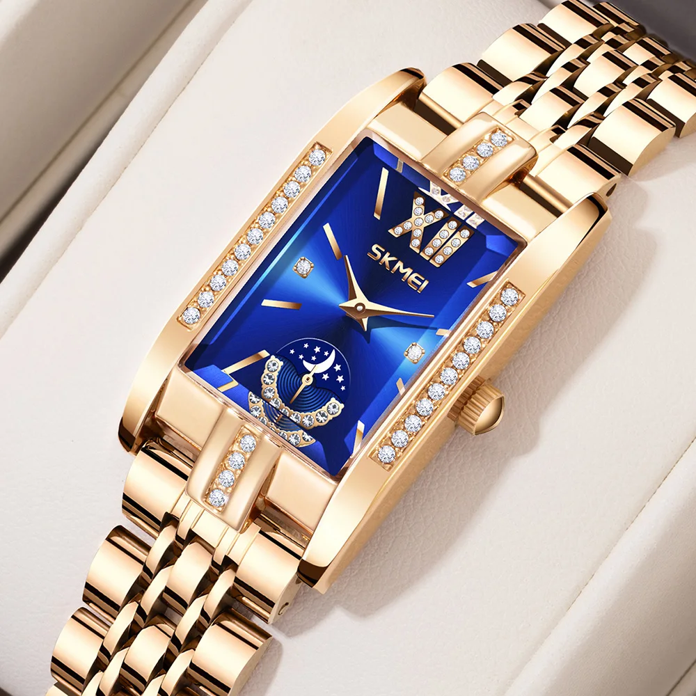 

Новые модные женские часы из нержавеющей стали с датой, повседневные водонепроницаемые 30 м, женские наручные часы для девочек, женские часы Relogio Feminino