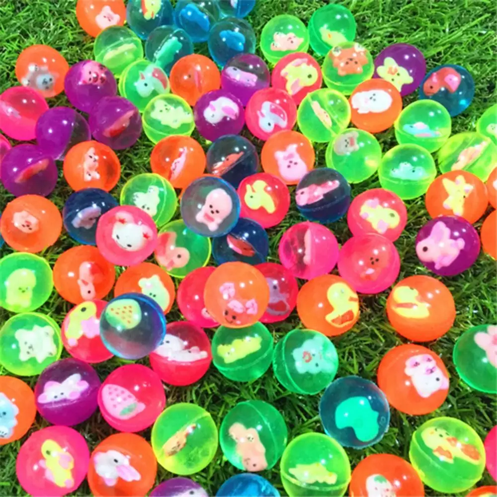 10PCS Colored Bouncing Ball 25mm Cloud Bouncy Balls Water Toys for Sport Games Garden