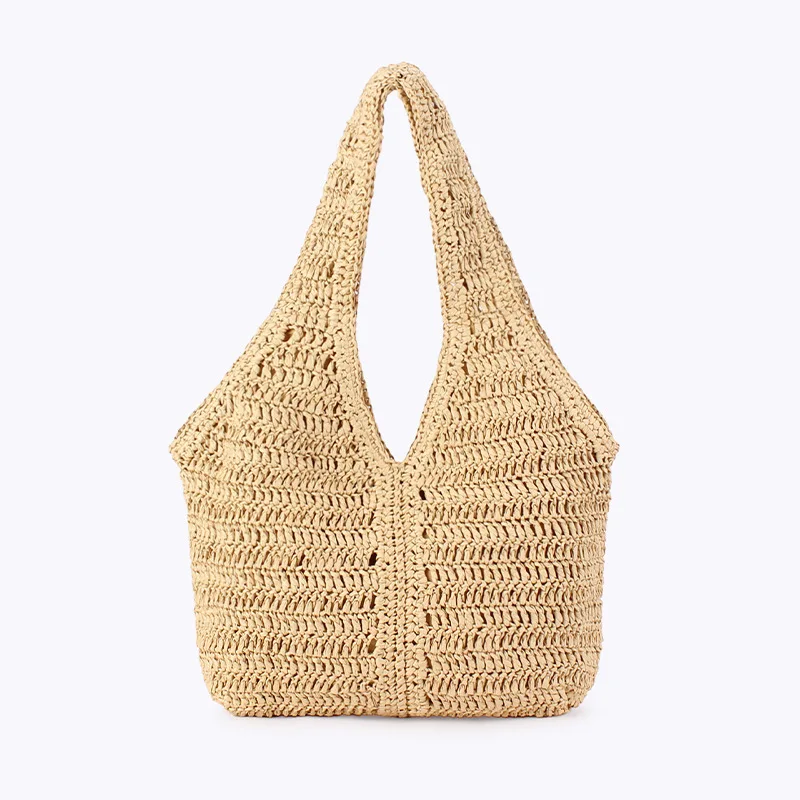

Casual Large Capacity Straw Women Shoulder Bags Handmade Woven Tote Bag Summer Beach Handbags Big Bali Shopper Purses 2025
