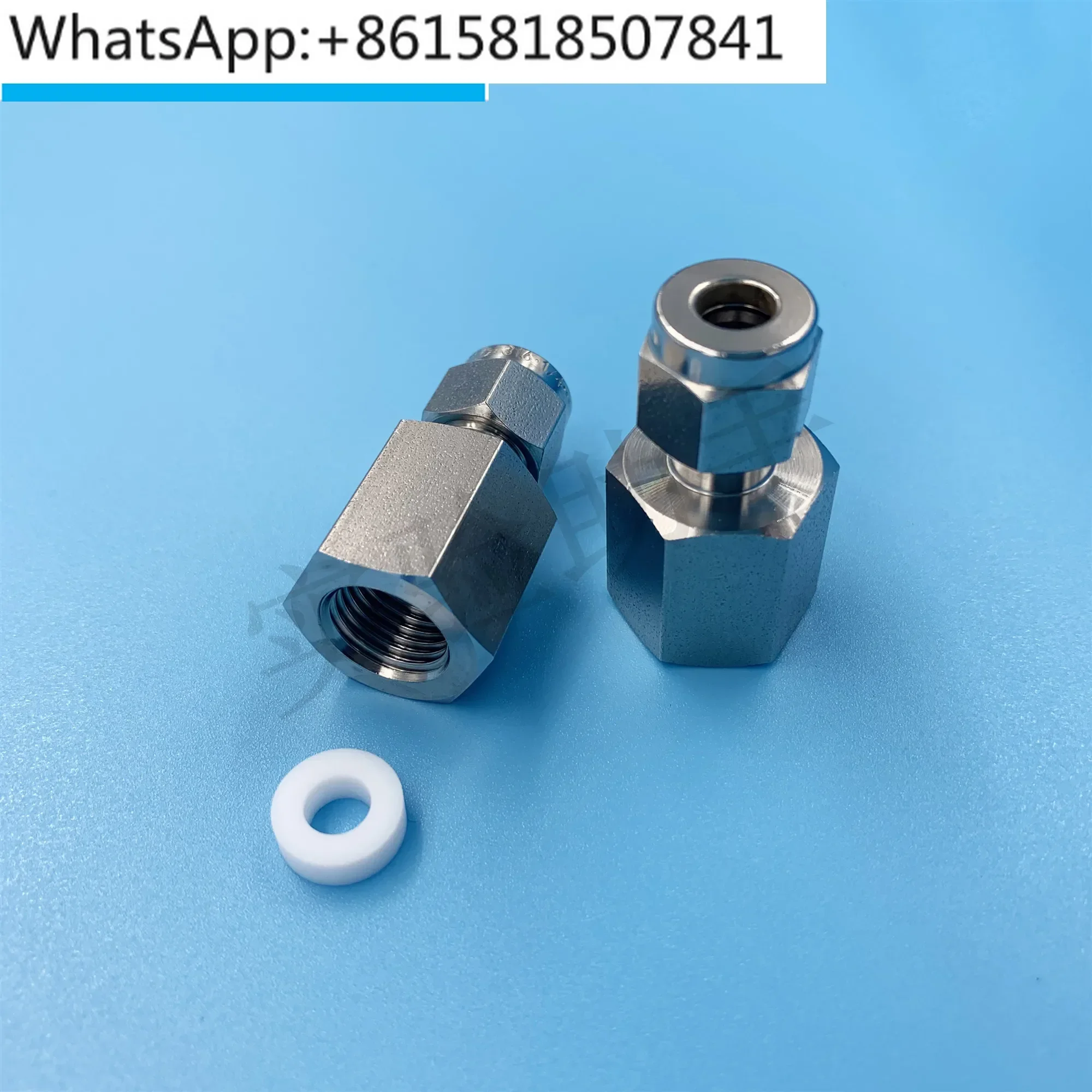 

2PCS 316 stainless steel internal thread rotary sleeve joint G straight G1/4 thread straight terminal joint internal thread