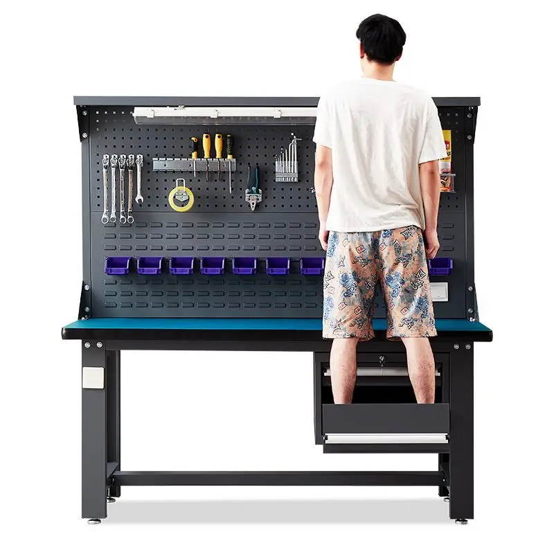 

Heavy-duty anti-static workbench Stainless steel fitter bench Electrical experimental model Workshop operation inspection table