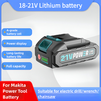 18V 20V 21V Rechargeable Lithium Ion Battery with Capacity Indicator for Makita 18V Electric Wrench Electric Drill Power Tool