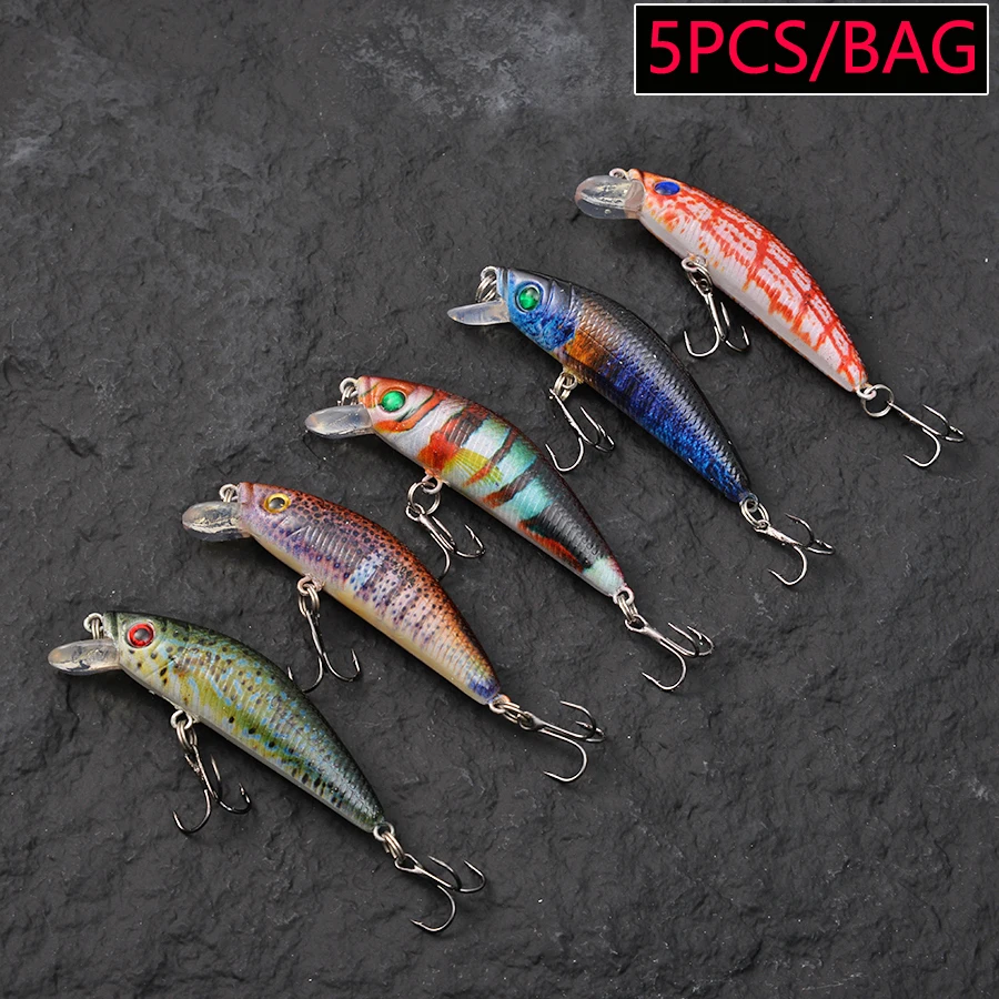 5개 미니 플로팅 저크베이트 미노우 하드 베이트 인조  - Fishing Lure Jerkbait 리뷰 및 가격