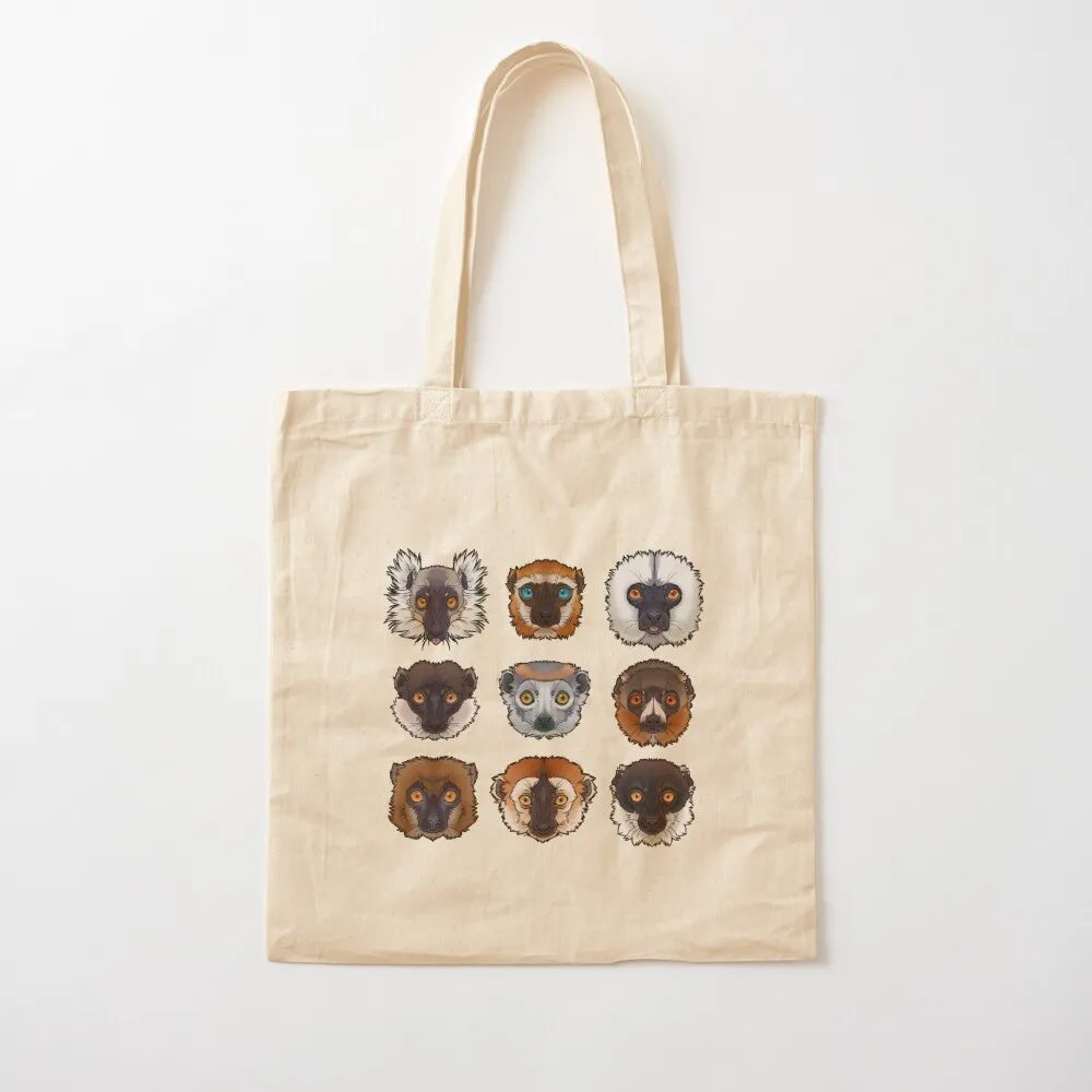 

Eulemur Lover Tote Bag supermarket folding bag tote bag woman Canvas Tote