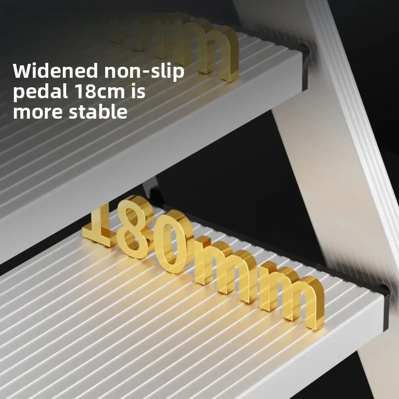 Aluminum Alloy Thickened Folding Handrail Hanging Ladder – Outdoor Climbing Ladder RV, Attic, Stairs, High Load Capacity, Po