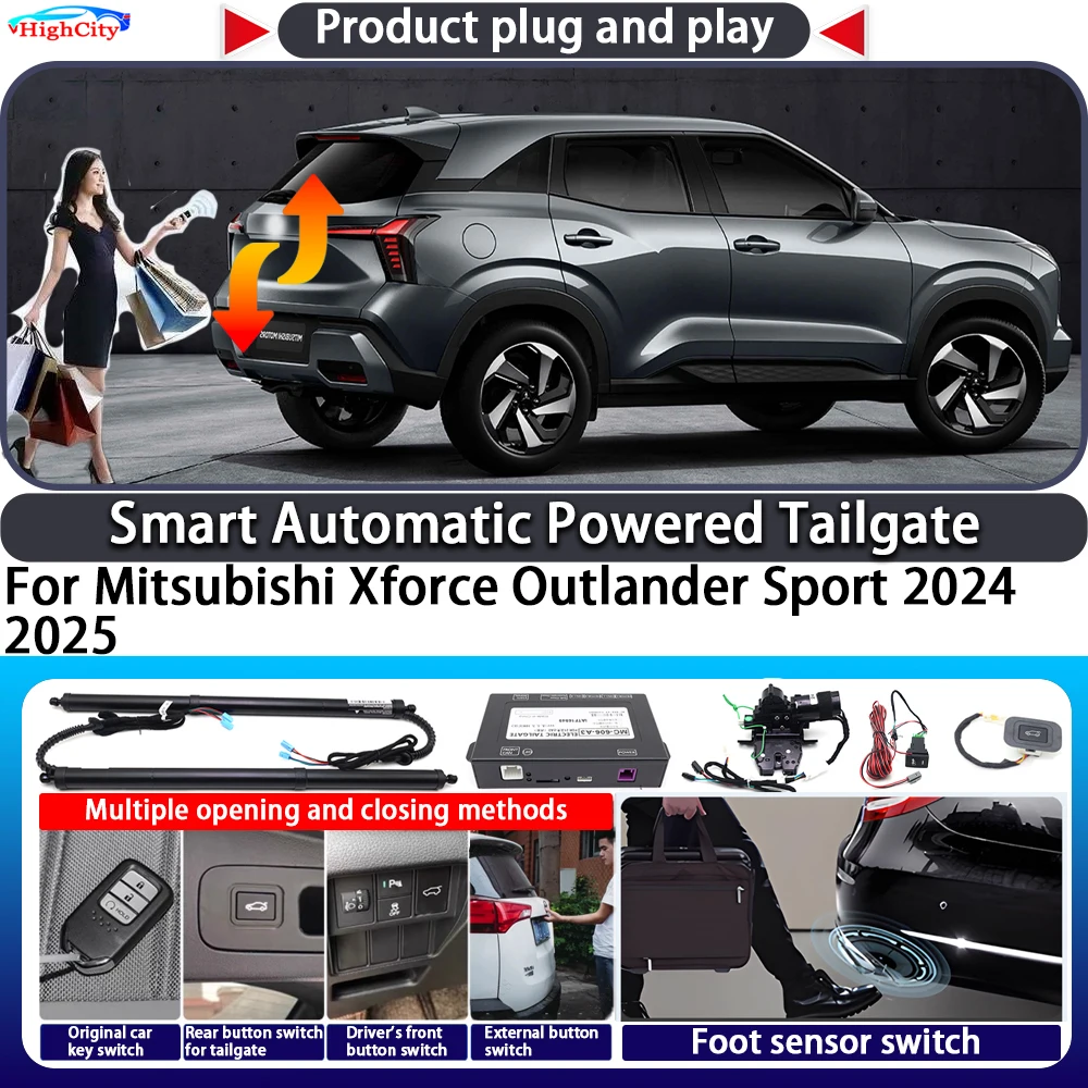 

For Mitsubishi Xforce Outlander Sport 2024 2025 OEM Smart Automatic Powered Tailgate Key Control Trunk Close Kit Power Tailgate