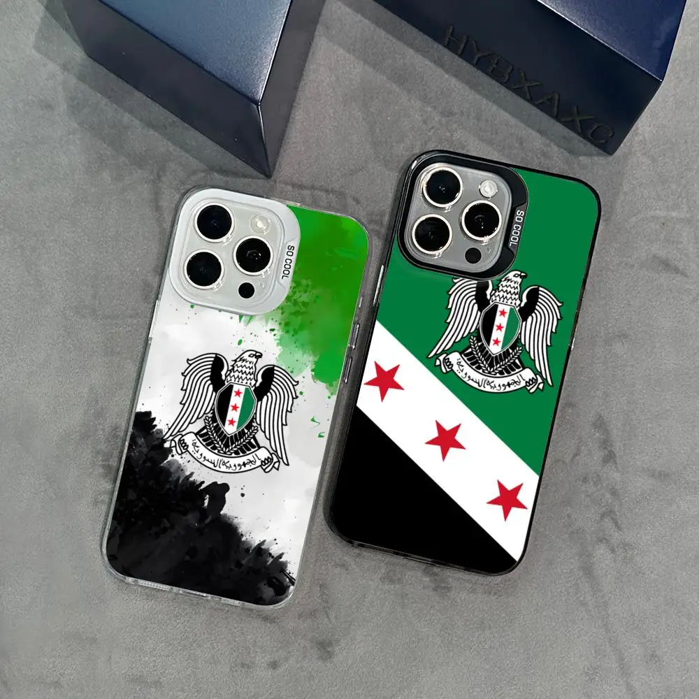 Syria Phone Case IMD FOR iPhone 16 15 14 13 12 11 Pro Max XR 8 7 Plus Suitable Samsung Galaxy S24 23 22 ultra Cover