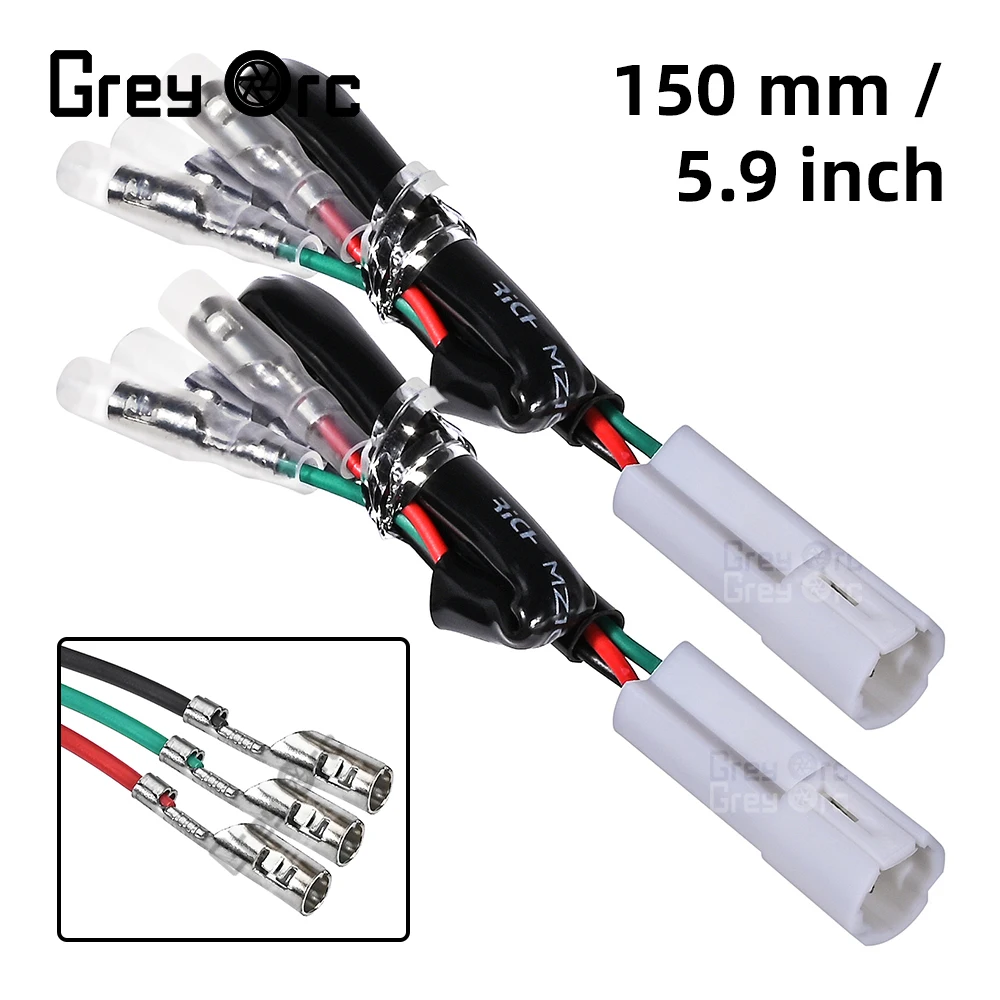 For YAMAHA YZFR1 YZFR3 YZFR6 Tracer700 XSR700 XTZ700 MT03 MT07 M09 Motorcycle License Plate Light Cable Plug Connector Adapter