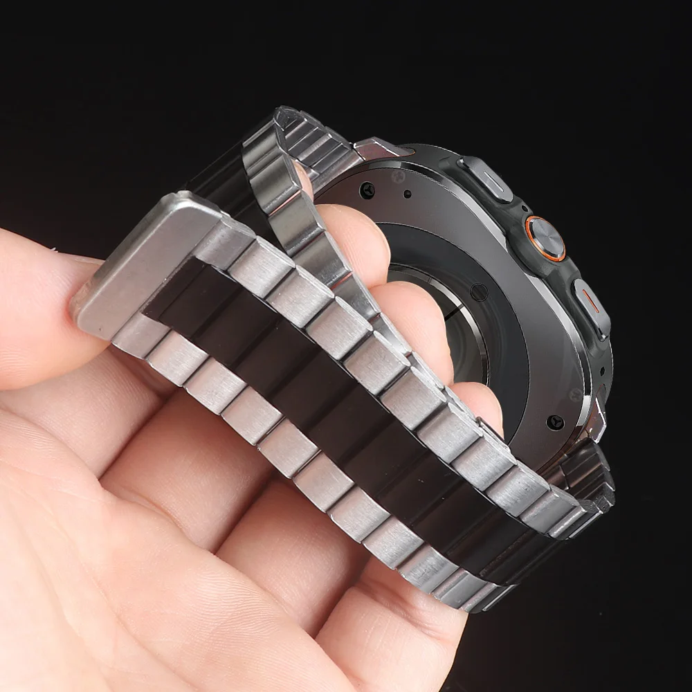 Pulseira magnética de aço inoxidável de 22mm para huawei watch 5/4/3gt5/4/3/2 pulseira samsung galaxy watch 8 8clássico ultra2/1 47mm
