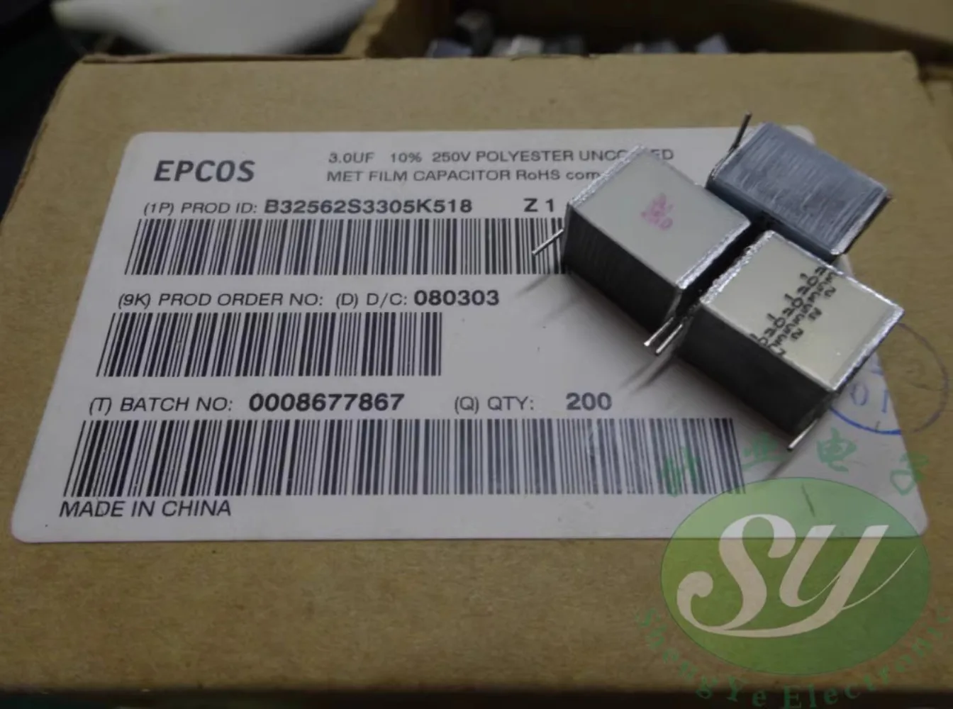 

5PCS EPCOS 3.0uf/250v 3uf 3u0 305 replaces 3.3uf 3u3 new layer cake capacitor 15MM
