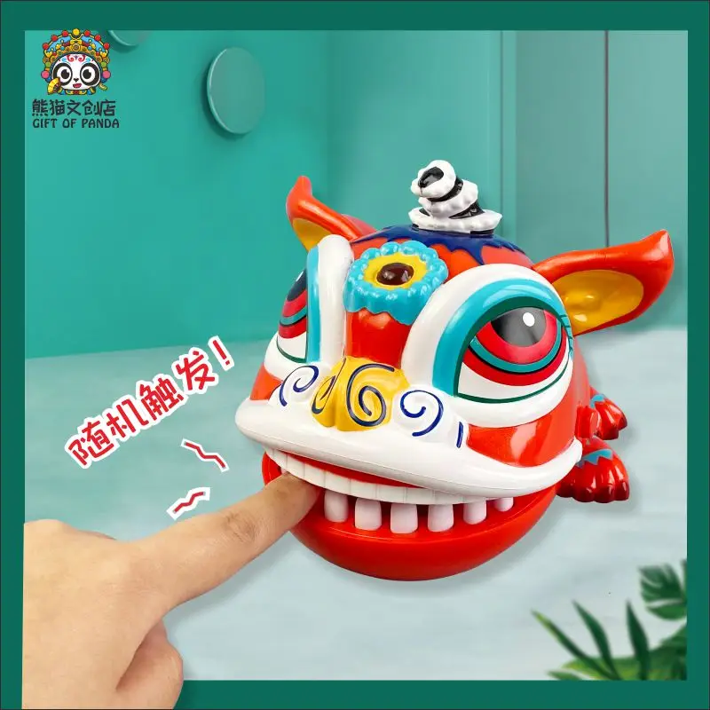 Hua Shao China-Chic Awakening Lion Bites Finger Toy Bites Shark Crocodile Panda Lion Head Tricks And Tricks Hot Toys Gift