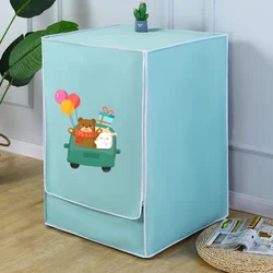 SRYSJS-Drum Washing Machine Cover, Waterproof, Front Loading, Outdoor, Zipper, Blue Drain Covers, Universal Rain Sewer