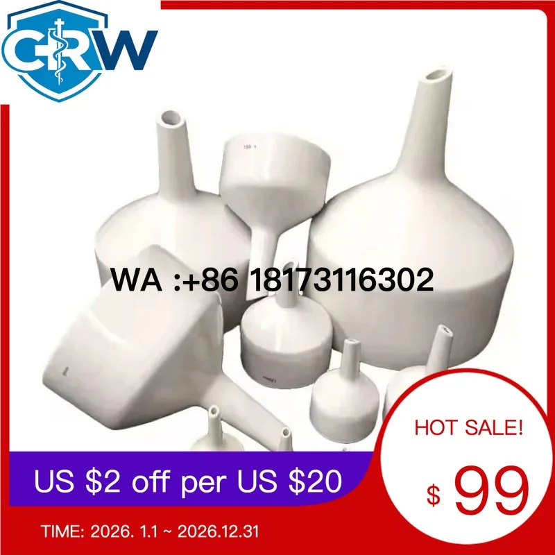 CRW Easy Clean White Full Size 40-300mm Brinell Ceramic Filter Funnel