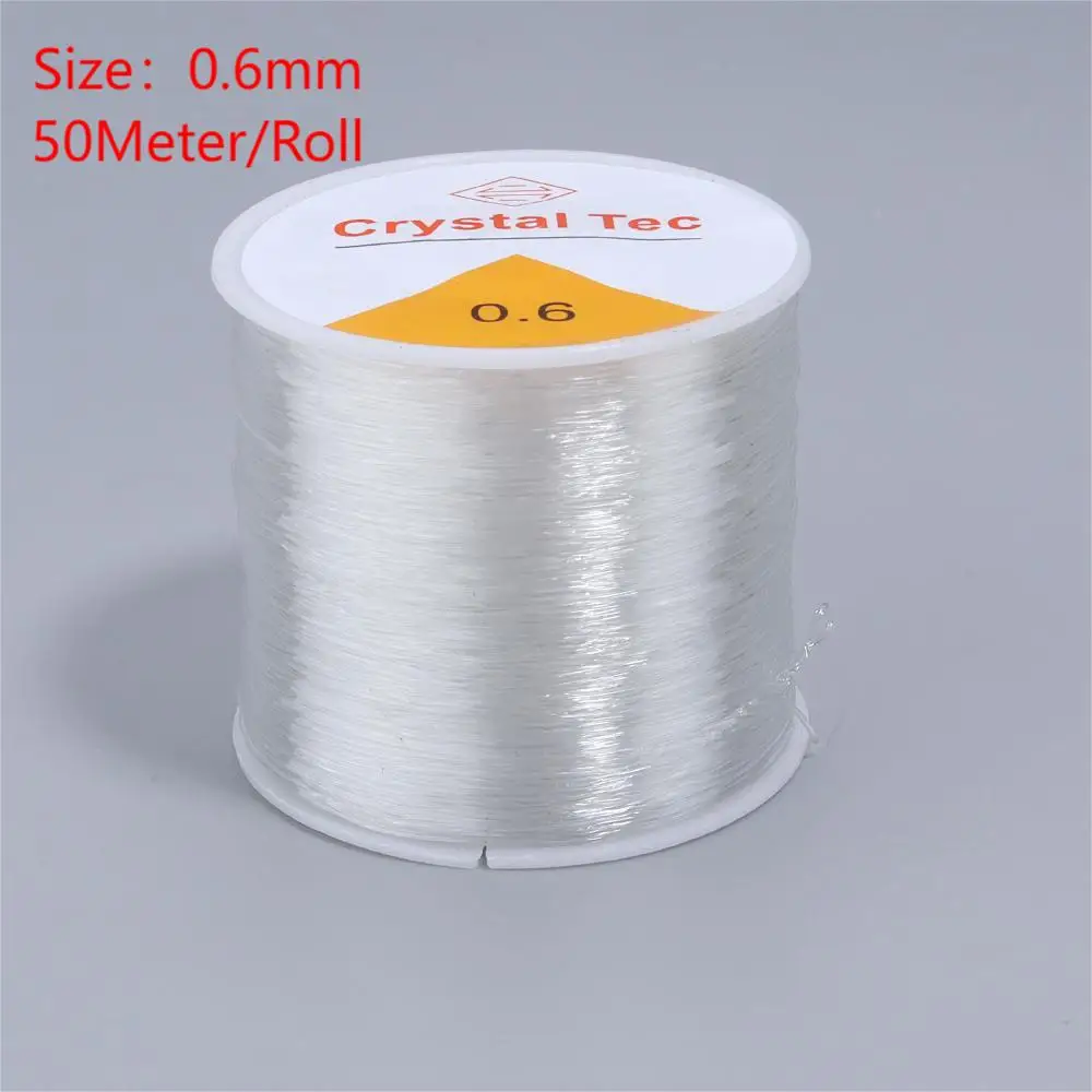 50M Transparent Elastic Beading Cord for Jewellery Making